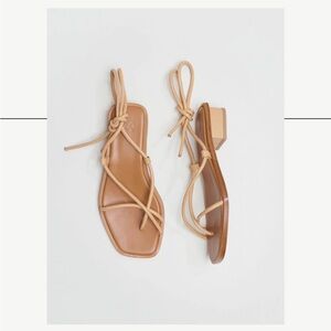 LoQ Ara Sandal in Dune, Size 36